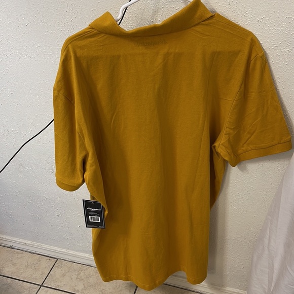 Aeropostale Men’s A87 Logo Polo Shirt Size 2XL Gold Short Sleeves NWT NEW A1 - Picture 6 of 6